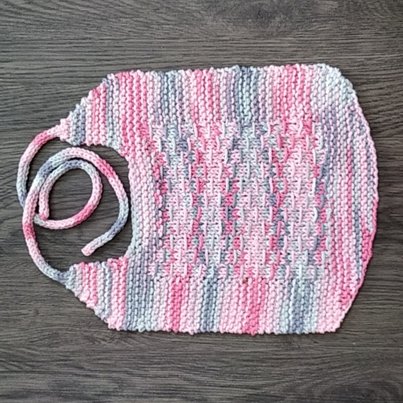 Hand Knit Baby Bib - Picture 2 of 5